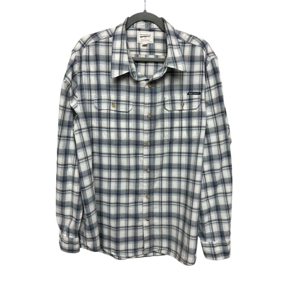 Field‎ & Stream Men's XL Shirt Long Sleeve Flannel Plaid Button Down Work Casual